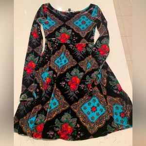 Vintage 90s Betsey Johnson Velvet Minidress Size XS-S